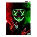 Led Light Up Scary Mask El Wire Mask, x3