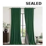 Complete Blackout Curtains 100' Long Dark Green