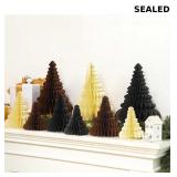 Spiareal 9 Pcs Paper Christmas Tree Decor