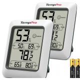 TempPro 2 Packs Digital Hygrometer