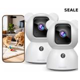 SEALED-2 Pack 2.5K Cameras for Home Security