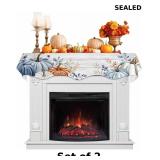 EwdeWwo Fall Mantel Scarf for Fireplace
