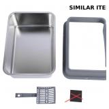 Large Stainless Steel Cat Litter Box