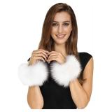 Womenï¿½s Faux Fur Winter Wrist Warmers