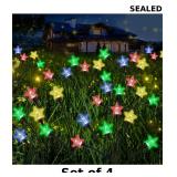 4 Pcs St Patricks Day Outdoor Solar Lights