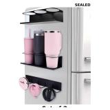 2x 2pcs Magnetic Cup Holder for Fridge