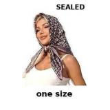 Polka Dot Print Satin Head Scarf for Women