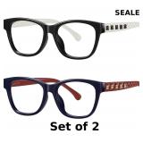 Readers Women Fashion Flower Reading Glasses x2