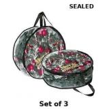 2Pcs Christmas Wreath Storage Container, Clear PVC