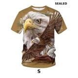 Men's Bald Eagle T-Shirt Summer Short Sleeve Tees
