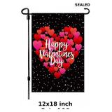 16x 12x18 inch Valentine's Day garden flag with...