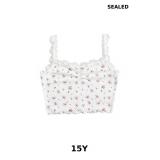 SweatyRocks Women's Sleeveless Floral Print Crop