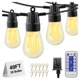 YSJ 49FT LED Outdoor String Lights