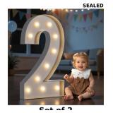 2x imprsv Marquee Numbers, 4FT Light Up Numbers...
