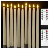 10pcs LED Ivory Taper Candles