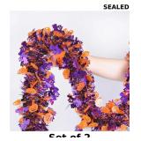 YUKL Halloween Tinsel Garland Party Decoration x2
