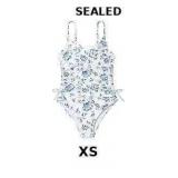 Milumia Girl's Floral One Piece Swimsuit Bow Tie S