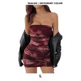 Milumia Women's Pepite Y2k Strapless Ruched Mini