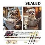 ZXQL 2 Pack Cat Paint by Numbers Kit for Adults