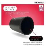 Luck Lab Black Leather Dice Stacking Cup