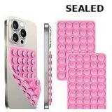 Double-sided silicone suction cup phone mount