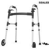 Lightweight, height-adjustable aluminum walker
