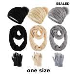 Liitrsh 12 Pcs Winter Beanie Hat Scarf Gloves Set