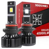 2*Hikari 9005 HB3 H10 9145 LED Headlight Bulbs