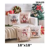 Christmas Throw Pillow Covers 4 packs