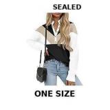 Saodimallsu offers a women's color block sweater