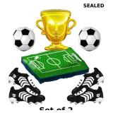 2x Soccer-themed balloon arch kit perfect for...