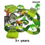 Dinosaur Theme Race Tracks Toy for 3+ Boys&Girls
