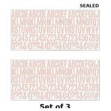 2' Vinyl Letter Stickers, x3