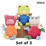 Durable Interactive Squeaky Dog Toys 3-Pack x3