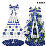 38 Pcs Blue and White Chinoiserie Christmas Decor