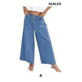 Cicy Bell Womens Wide Leg Jeans