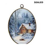 MAQIKA Winter  Farmhouse Framed Wall Art Decor