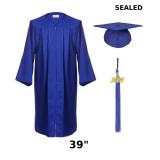 Unisex adult matte graduation cap and gown set