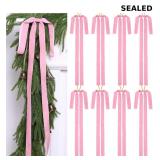 DIYDEC offers a set of 8 large velvet wreath bows