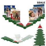 Adjustable wooden stand holds up to 26 cards