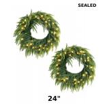 24ï¿½ artificial Norfolk Pine wreath
