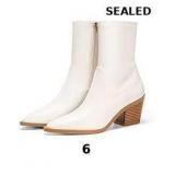 Coutgo Women's ankle boots feature a pointed toe