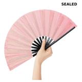 Bamboo Hand Fans, 13 Inch Large Glitter