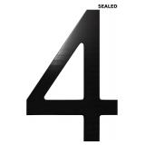 Large 10-Inch Floating House Number