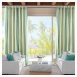 Villanova Striped Grommet Outdoor Curtains
