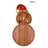 7x Guowall Snowman Resin Wooden