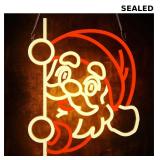 Santa Claus Neon Sign offers dimmable LED lighting
