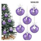 Zhanmai 6 Pcs Cheerleader Ornament Bulk