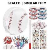 Hiboom 60 Pcs Baseball Party Favors Set