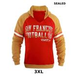 Womens City Football V Neck Athletic Fleece Hoodie